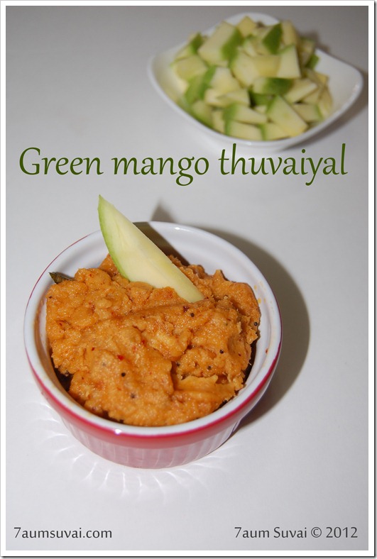 Green mango thuvaiyal