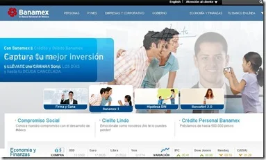 banamex sitio web banco mexico