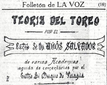 Historia del toreo-La Voz