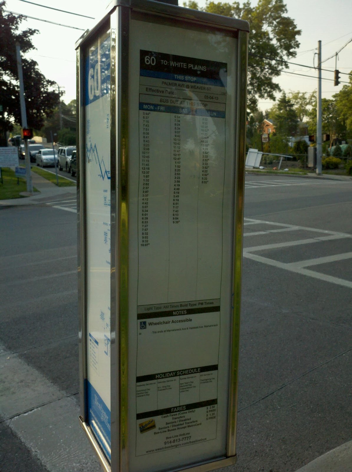 LonNY 5. Bus Timetable