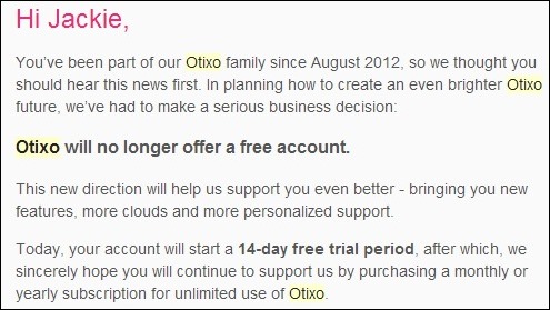 OTIXO正式邁入收費