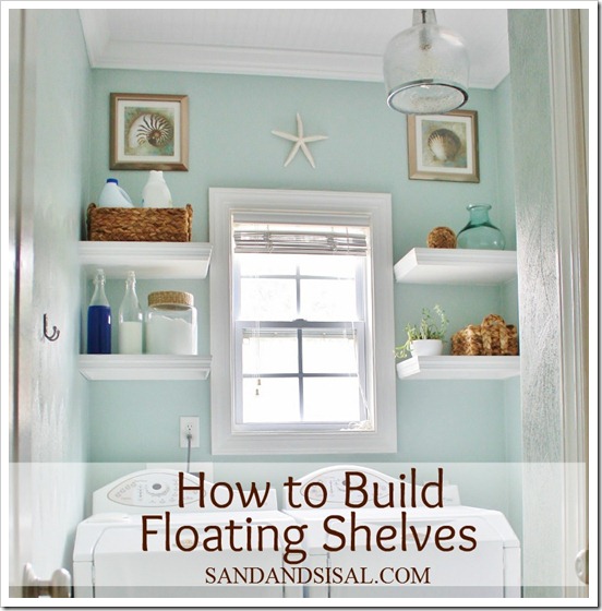 How to build floating shelves by Sand & Sisal