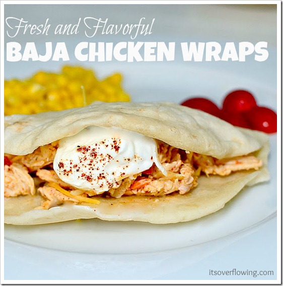 baja chicken wraps