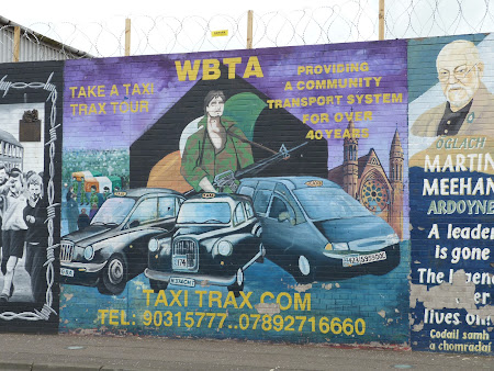 Obiective turistice Irlanda de Nord: Reclama la Taxi tur Belfast
