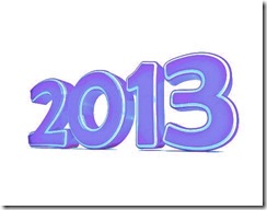 New year 2013 3d