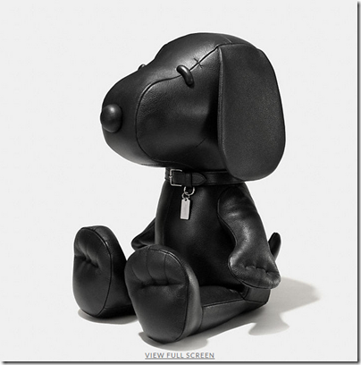 COACH X Peanuts XL leather snoopy doll - USD 2000 - black