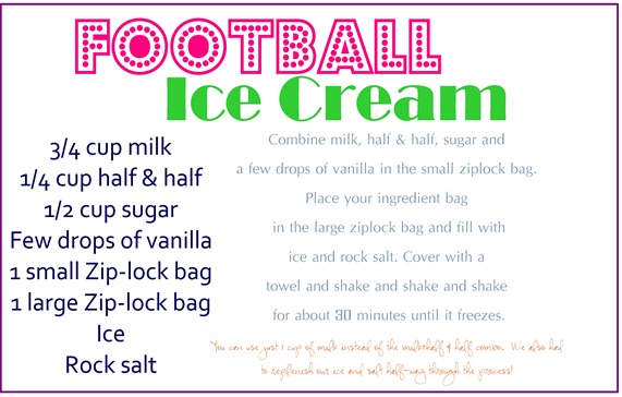 footbal icecream