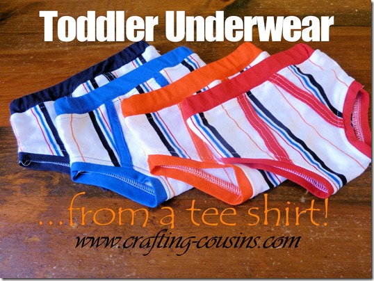 toddler underwear from a tee shirt