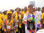  – Des cadres et membres du PPRD, lors de la clôture du 2ème congrès de leur parti politique le 21/08/2011 au stade des martyrs à Kinshasa. Radio Okapi/ John Bompengo