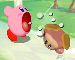 Kirby fazendo seu lanchinho nos intervalos da E3.