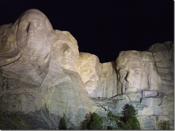 Mount Rushmore at Night - National Parks Image
