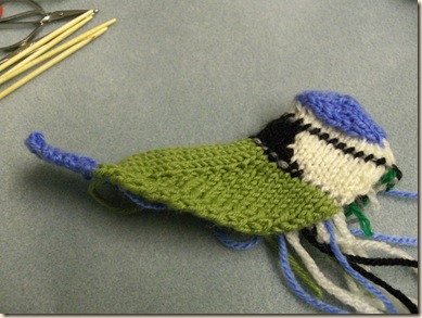 Knit tail