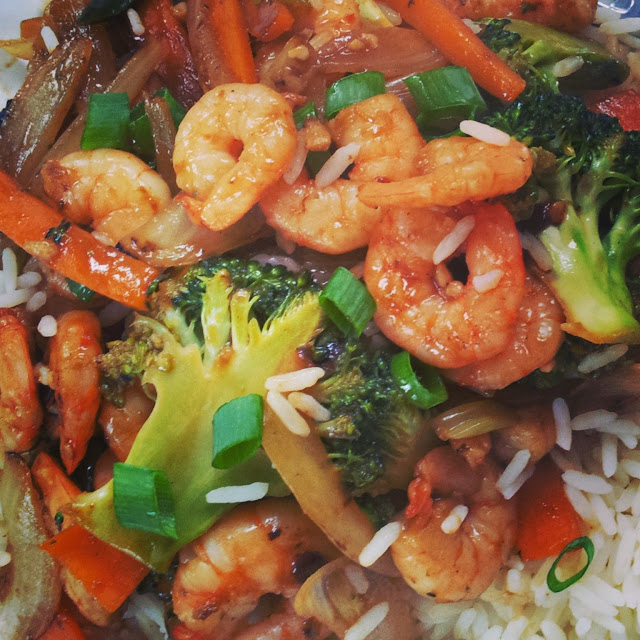 Sharon's Slimming Journey Garlic & Ginger Prawns