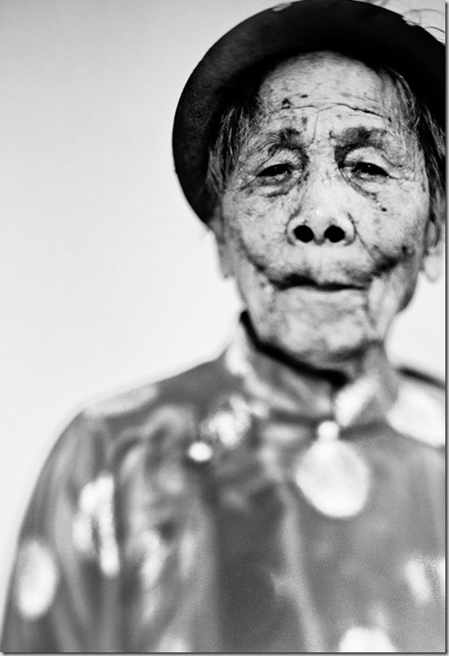 A 103-year-old woman in Hanoi, Vietnam