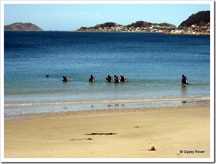 Diver training at Scorching Bay.