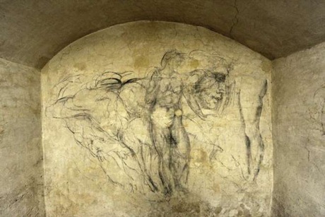 desene in carbune Michelangelo