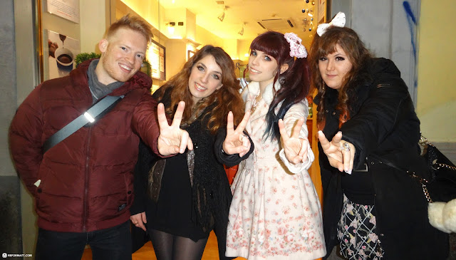 getting a tour of milan by the girls from GYARU MILANO in Milan, Italy 