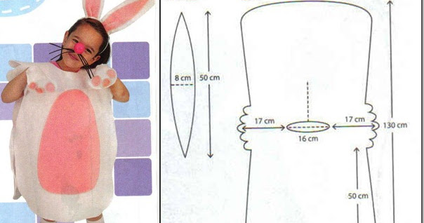 Turbina Respetuoso Bourgeon Manualidad disfraz de conejo con bolsa de plástico - Colorear dibujos  infantiles
