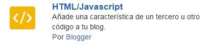 Menú CSS en Blogger - gadget HTML/Javascript