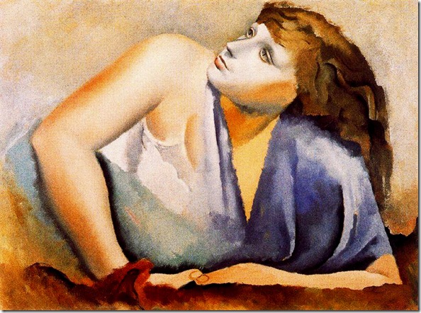 Josep de Togores i Llach - Mujer en azul -1925