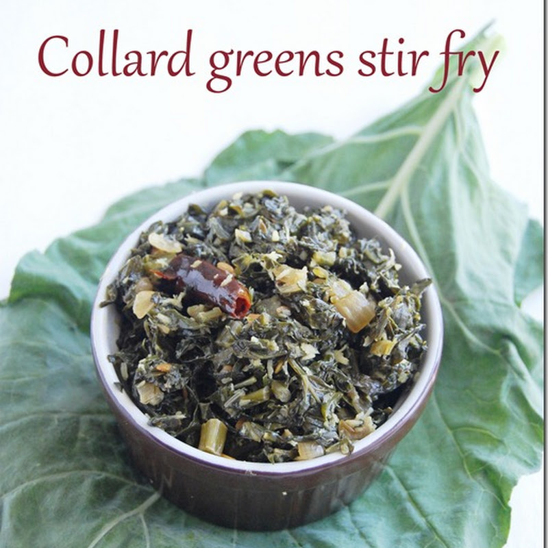 Collard greens stir fry