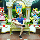 inside the giant Lotte World dome in Seoul in Seoul, South Korea