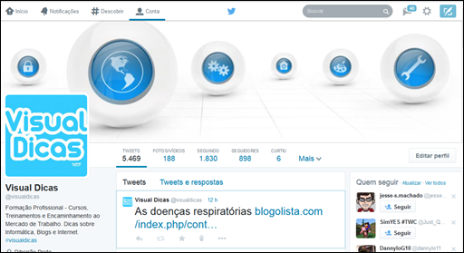 Novo visual Twitter - Visual Dicas
