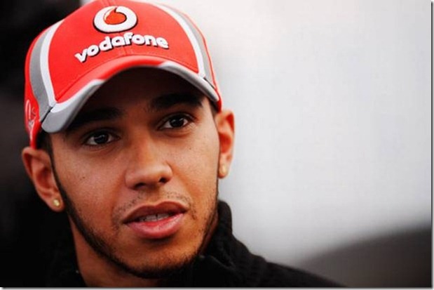 Lewis Hamilton of Great Britain and McLaren is interviewed by the media following day three of Formula One winter testing