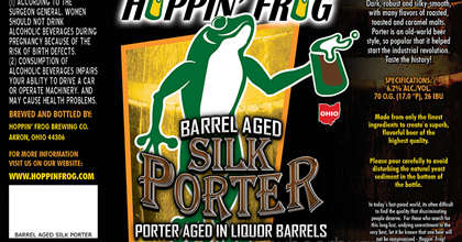 Hoppin’ Frog - Barrel-Aged Silk Porter - mybeerbuzz.com - Bringing Good ...