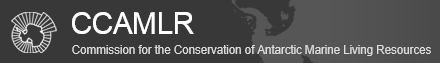 Logo of the Commission for the Conservation of Antarctic Marine Living Resources (CCAMLR). ccamlr.org