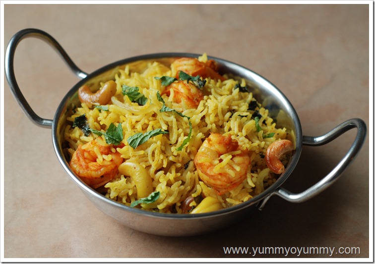 Prawn pulav