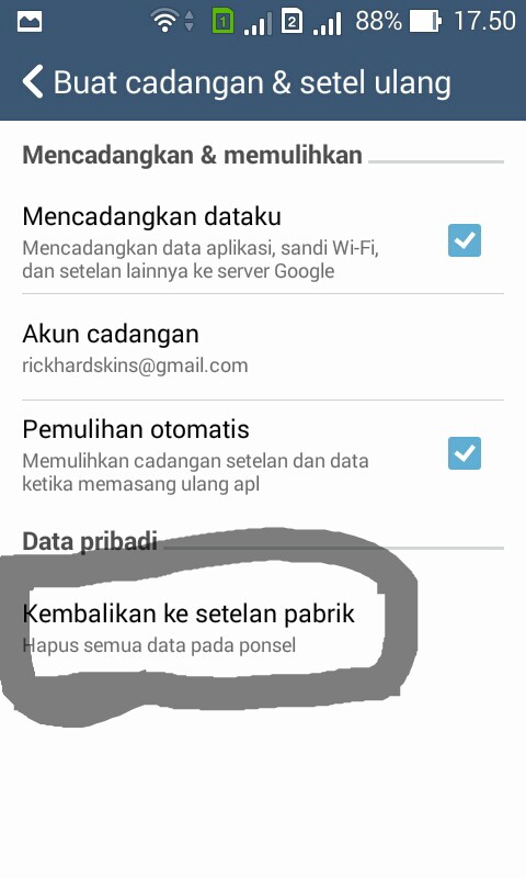 History Of Android: Cara Restart ulang Pabrik/ Factory Reset Android