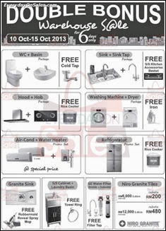 Double Bonus Warehouse Sale 2013 Malaysia Deals Offer Shopping EverydayOnSales