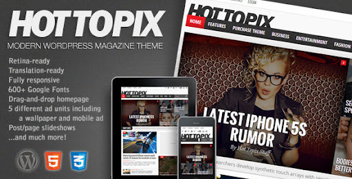 Hot Topix - Modern Wordpress Magazine Theme - News / Editorial Blog / Magazine