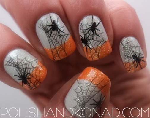 spider-halloween-nail-art