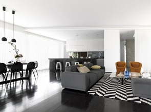 Casa moderna "Balcony Over Bronte" / Arquitecto Luigi Rosselli decoracion-blanco-negro