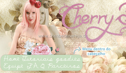Menu dentro da imagem do cabeçalho