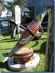 6709 Texas, Port Isabel - Pirate's Landing dolphin statue