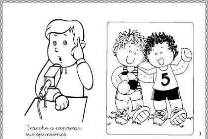 Dibujos Deberes De Los Niños Para Colorear Faciles