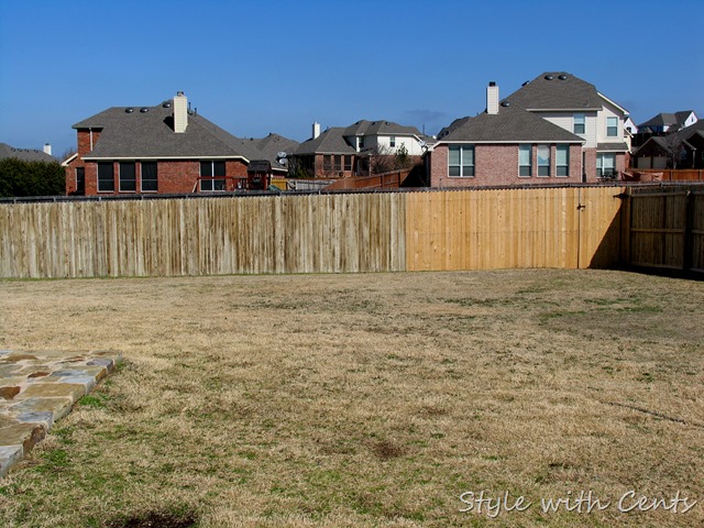 How to stain an old worn out fence for dirt cheap using 'Oops' paint from Home Depot - Before