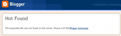  blogger page not found