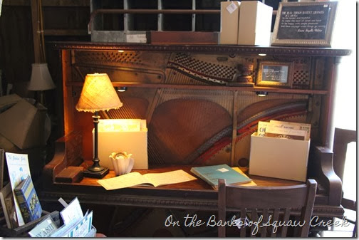 old piano desk
