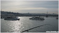 Рыбалка на Галатском мосту. Стабул.