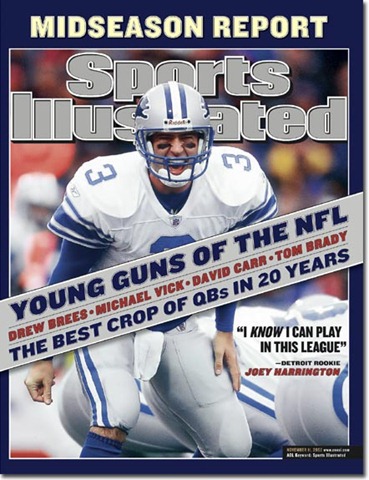 Joey Harrington on the cover of Sports Illustrated.