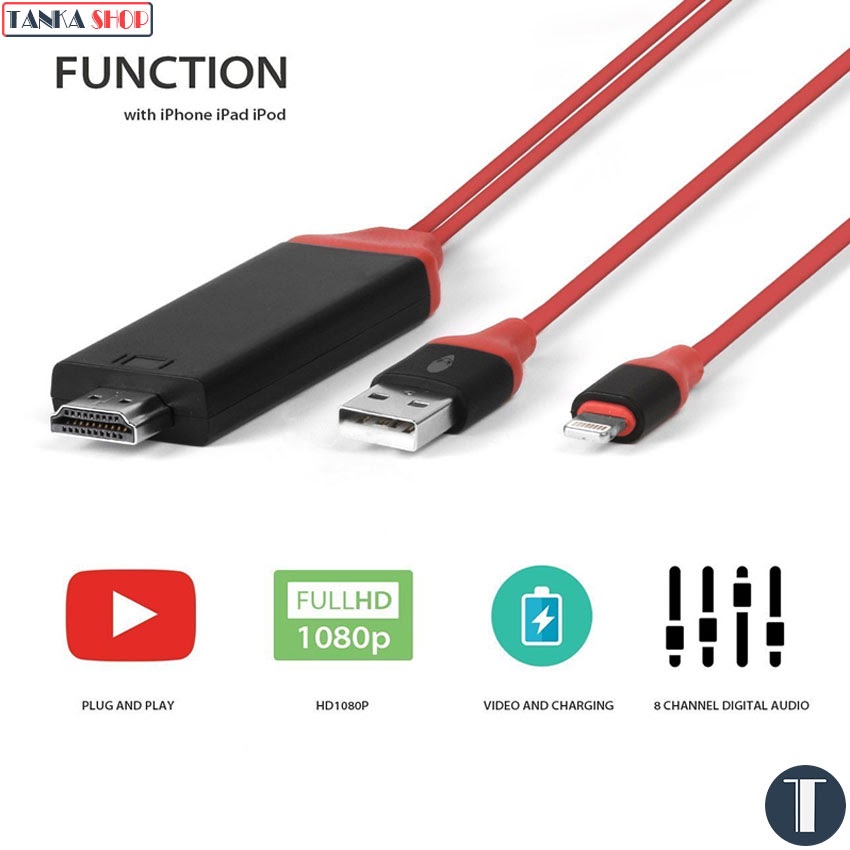 Cáp HDMI cho iPhone Cáp kết nối iphone với tivi