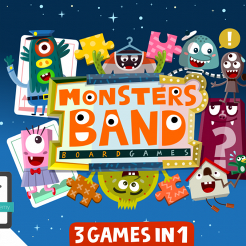 Monsters Band: free educational games for kids, toddlers & children.