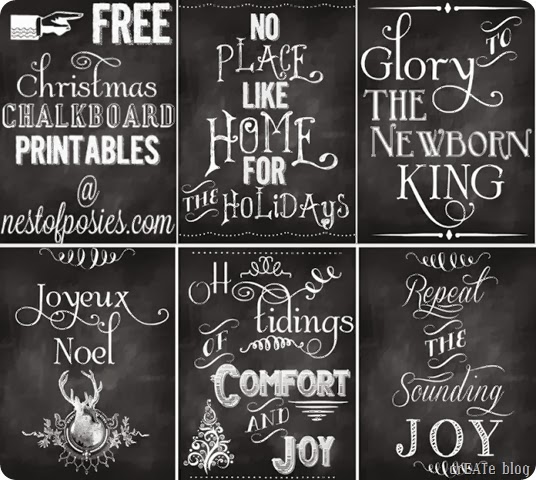 FREE Christmas Chalkboard Printables at Nest of Posies[1]