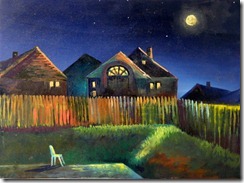 Backyard Evening Nightscene