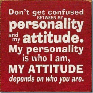confused between attitude and personality