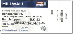 Millwall vs More ticket